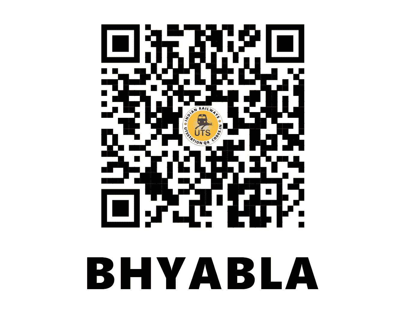 UTS QR Code for BHYABLA - BBLA (ER - WEST BENGAL)